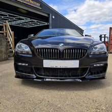Load image into Gallery viewer, V Style Gloss Black Front Splitter for BMW 6 Series F06 F12 F13 M Sport 11-18
