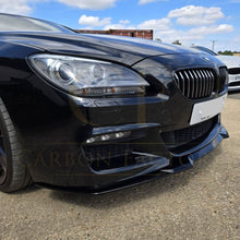 Load image into Gallery viewer, V Style Gloss Black Front Splitter for BMW 6 Series F06 F12 F13 M Sport 11-18
