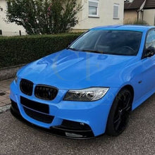Load image into Gallery viewer, V Style Gloss Black Front Splitter for BMW E90 3 Series LCI 09-12
