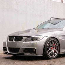Load image into Gallery viewer, V Style Gloss Black Front Splitter for BMW E90 3 Series Pre-LCI 05-08
