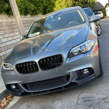 Load image into Gallery viewer, V Style Gloss Black Front Splitter for BMW F10 F11 5 Series 10-17
