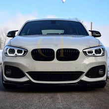 Load image into Gallery viewer, V Style Gloss Black Front Splitter for BMW F20 F21 1 Series LCI M Sport 15-19

