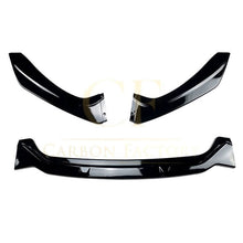 Load image into Gallery viewer, V Style Gloss Black Front Splitter for BMW F20 F21 1 Series LCI M Sport 15-19
