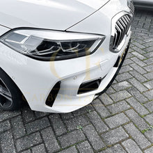 Load image into Gallery viewer, V Style Gloss Black Front Splitter for BMW F40 1 Series 19-24
