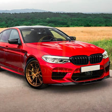 Load image into Gallery viewer, V Style Gloss Black Front Splitter for BMW F90 M5 17-20
