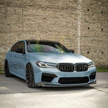 Load image into Gallery viewer, V Style Gloss Black Front Splitter for BMW F90 M5 21-24

