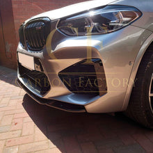 Load image into Gallery viewer, V Style Gloss Black Front Splitter for BMW F97 X3M F98 X4M 18-21
