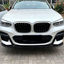Load image into Gallery viewer, V Style Gloss Black Front Splitter for BMW G01 X3 G02 X4 Pre-LCI 18-21
