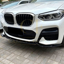 Load image into Gallery viewer, V Style Gloss Black Front Splitter for BMW G01 X3 G02 X4 Pre-LCI 18-21
