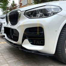 Load image into Gallery viewer, V Style Gloss Black Front Splitter for BMW G01 X3 G02 X4 Pre-LCI 18-21
