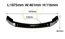 Load image into Gallery viewer, V Style Gloss Black Front Splitter for BMW G05 X5 Pre-LCI 19-22
