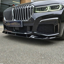 Load image into Gallery viewer, V Style Gloss Black Front Splitter for BMW G11 G12 7 Series LCI 20-23
