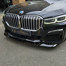 Load image into Gallery viewer, V Style Gloss Black Front Splitter for BMW G11 G12 7 Series LCI 20-23
