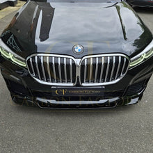 Load image into Gallery viewer, V Style Gloss Black Front Splitter for BMW G11 G12 7 Series LCI 20-23

