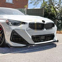Load image into Gallery viewer, V Style Gloss Black Front Splitter for BMW G42 2 Series Coupe 21-Present
