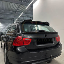 Load image into Gallery viewer, V Style Gloss Black Roof Spoiler for BMW E91 Estate 3 Series 05-13
