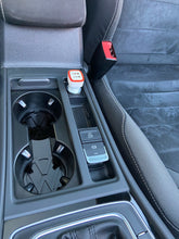 Load image into Gallery viewer, VW Golf MK7 Cup Holder Inserts | GTI, GTD &amp; R Logo Interior Mod
