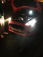 Load image into Gallery viewer, IllumiNite H15 Main Beam / DRL Ice White Halogen Bulb Upgrade – 6500K (715	| PGJ23t-1)
