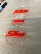 Load image into Gallery viewer, MK8 Fiesta Cup Holder Inserts | ST/ST-Line Logo | Black or Clear Finish

