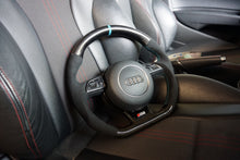 Load image into Gallery viewer, Audi A1 / S1 8X Carbon Fibre Custom Flat Bottom Steering Wheel (2010 - 2018)
