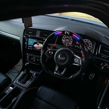 Load image into Gallery viewer, Volkswagen Golf MK7 / MK7.5 GTI / R LED Display Carbon Fibre Steering Wheel (LED CUSTOM / 2013 - 2020 Models)
