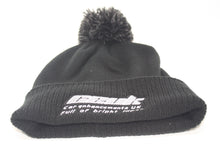 Load image into Gallery viewer, Official CEUK Winter Bobble Hat – Black Wool with Embroidered Logo | Optional Air Freshener
