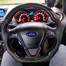 Load image into Gallery viewer, Ford Fiesta Carbon Fibre Custom Steering Wheel (MK7 / MK7.5 - 2009 to 2017)
