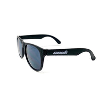 Load image into Gallery viewer, CEUK Branded Sunglasses – Black Frame with White Logo
