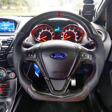 Load image into Gallery viewer, Ford Fiesta Carbon Fibre Custom Steering Wheel (MK7 / MK7.5 - 2009 to 2017)
