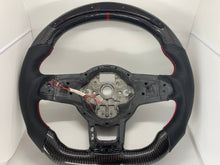 Load image into Gallery viewer, Volkswagen Polo 6C GTI / GT / R Line LED Display Carbon Fibre Steering Wheel (LED CUSTOM / 2014 - 2017 Models)
