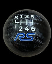Load image into Gallery viewer, Genuine Carbon Fibre Gear Knob with RS Logo – Fits Most Ford Models
