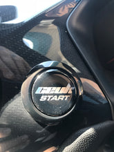 Load image into Gallery viewer, MK8 Fiesta Push Start Button Gel Overlay | CEUK Logo Chrome on Black
