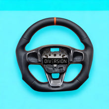 Load image into Gallery viewer, Ford Transit MSRT Leather / Carbon Fibre Custom Steering Wheel (2018 - Present)
