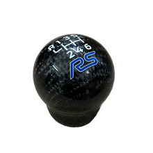 Load image into Gallery viewer, Genuine Carbon Fibre Gear Knob with RS Logo – Fits Most Ford Models
