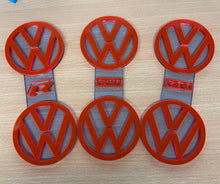 Load image into Gallery viewer, VW Golf MK7 Cup Holder Inserts | GTI, GTD &amp; R Logo Interior Mod
