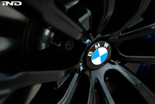 Load image into Gallery viewer, IND Gloss Black Floating Wheel Centre Caps 56mm - Self-Levelling Set of 4 for BMW (5x112, 66.6mm Hub Bore) Painted to Order
