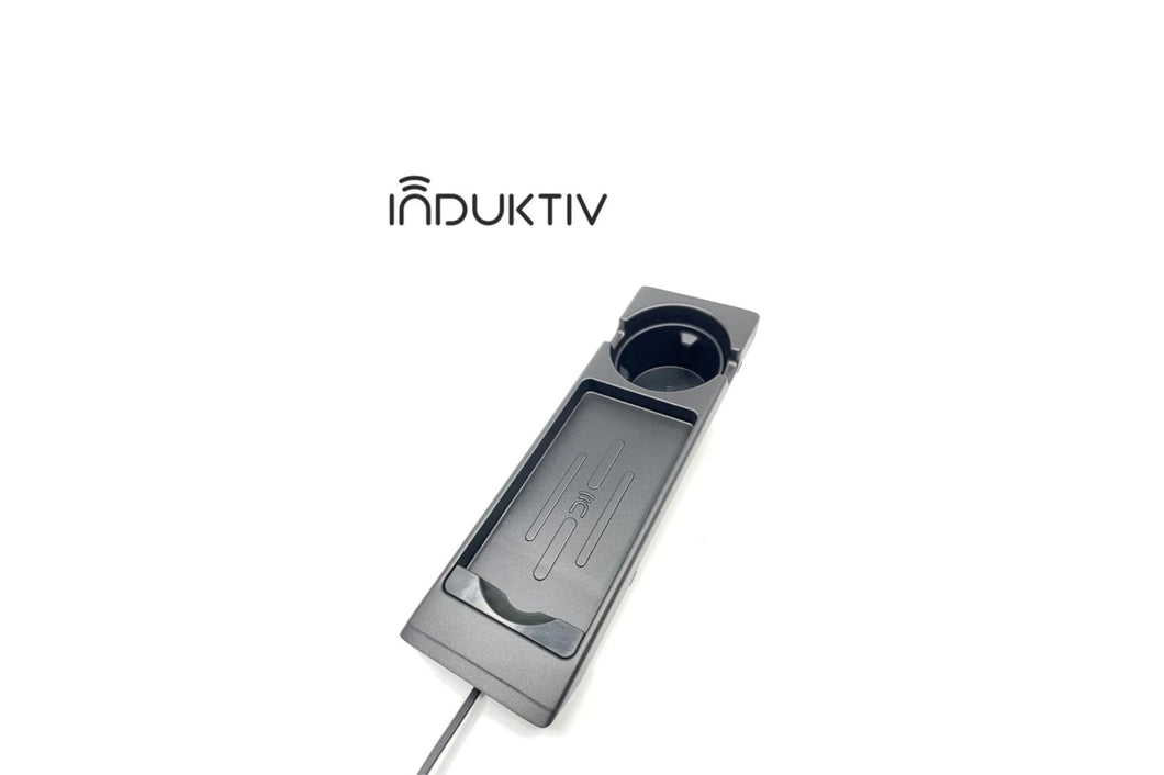 BMW E46 3 Series & M3 Wireless Charging Tray 15W Qi - OEM-Style Plug & Play Centre Console Charger, Retains Cup Holder (1998-2006) | INDUKTIV