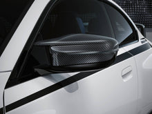 Load image into Gallery viewer, BMW M Performance Carbon Fibre Mirror Covers (RHD Only) for M3 G80/G81, M4 G82/G83, M2 G87 &amp; M240i G42 2020+ | Pre-Preg 2x2 Twill OEM-Style Mirror Caps
