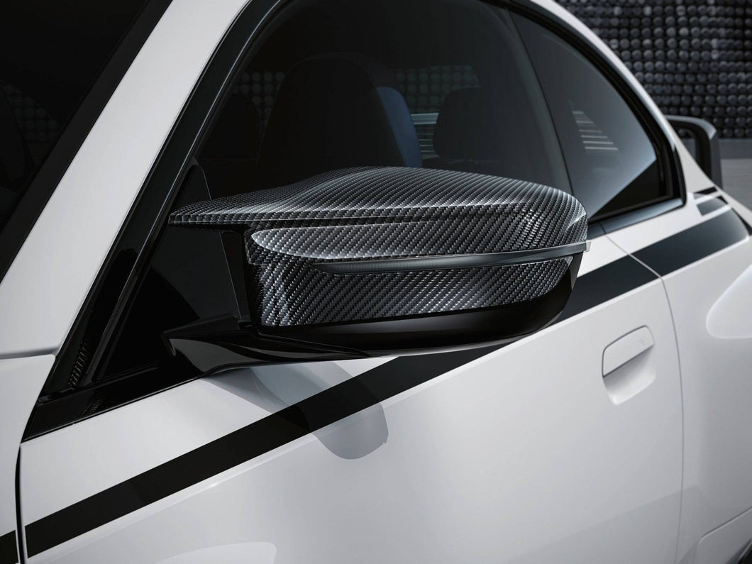 BMW M Performance Carbon Fibre Mirror Covers (RHD Only) for M3 G80/G81, M4 G82/G83, M2 G87 & M240i G42 2020+ | Pre-Preg 2x2 Twill OEM-Style Mirror Caps