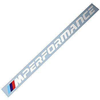 Genuine BMW M Performance Silver Vinyl Decal Sticker - OEM Logo for 1 Series F40 (2019-2024), 3 Series G20 (2018+), 8 Series G14 (2018+), X5 G05 (2018+)