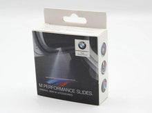 Load image into Gallery viewer, BMW M Performance LED Door Projector Slide Set – Welcome/Puddle Light Upgrade, Ghost Shadow Logo Lights for Front Doors, 63mm Fitment (Pair)
