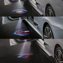 Load image into Gallery viewer, Genuine BMW M Performance LED Door Projector Slide Set for 2 Series G42 &amp; M240i (2021+) – OEM Plug &amp; Play Puddle/Welcome Logo Lights, Front Doors
