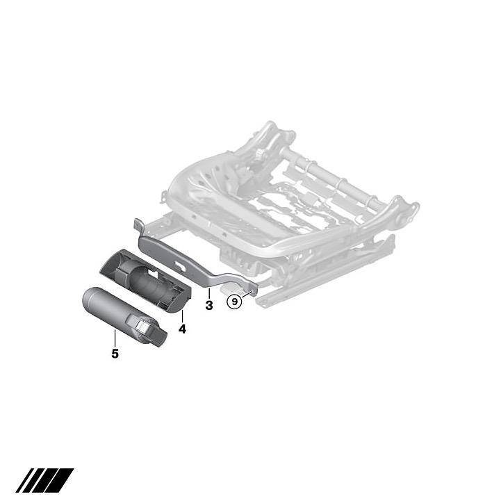 BMW M Performance Fire Extinguisher Kit - Under-Seat Mount for M3/M4 G80 G81 G82 G83 (G8X, 2020+, OEM Fit, Track Day)