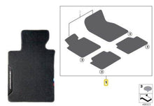 Load image into Gallery viewer, Genuine OEM BMW M Performance Floor Mats Front &amp; Rear Set – RHD UK – 3 Series/M340i G20 G21 Touring (2018+) &amp; M3 G80 G81 Touring (2020+)

