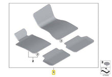 Load image into Gallery viewer, Genuine BMW M Performance Floor Mats Set (Front &amp; Rear) for BMW 5 Series G30 Sedan &amp; G31 Touring and M5 F90 (2017-2023) | OEM All-Weather Hybrid | Right-Hand Drive RHD UK
