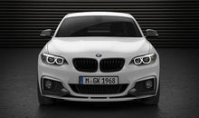 Load image into Gallery viewer, Genuine BMW M Performance Front Splitter / Front Lip Spoiler for BMW 2 Series M235i &amp; M240i (2014-2020 F22 F23 Coupe &amp; Convertible) – OEM Matte Black Unpainted
