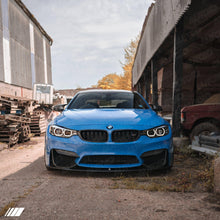 Load image into Gallery viewer, Genuine BMW M Performance Carbon Fibre Front Splitter/Lip for BMW M3 F80 (2014-2019) &amp; BMW M4 F82/F83 (2015-2020) – OEM Pre-Preg 2x2 Twill Front Spoiler
