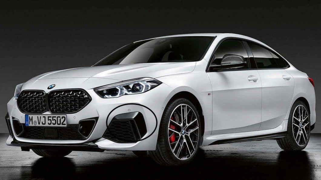 Genuine BMW M Performance High-Gloss Black Front Bumper Canards (Dive Planes) for 2 Series Gran Coupe F44 & M235i F44 (2020+) OEM