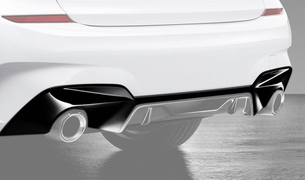 Genuine BMW M Performance High-Gloss Black Rear Diffuser for 3 Series G20/G21 Saloon & Touring (2018+) – OEM Fit – Not for M340i