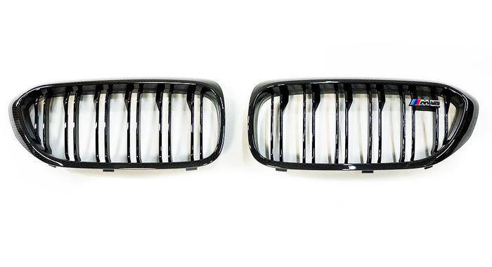 BMW M5 F90 Pre-LCI (2017-2020) M Performance Carbon Fibre (Carbon Fiber) Kidney Grilles - Genuine OEM Front Grille Set for M5 & M5 Competition